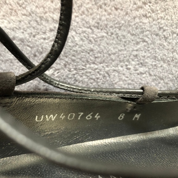 Stuart Weitzman Cordon Lace-Up Ballerina Pump 8M - Picture 8 of 8